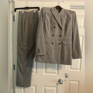 Nordstrom Caslon, double breasted pant suit jacket size 4, pants size 2